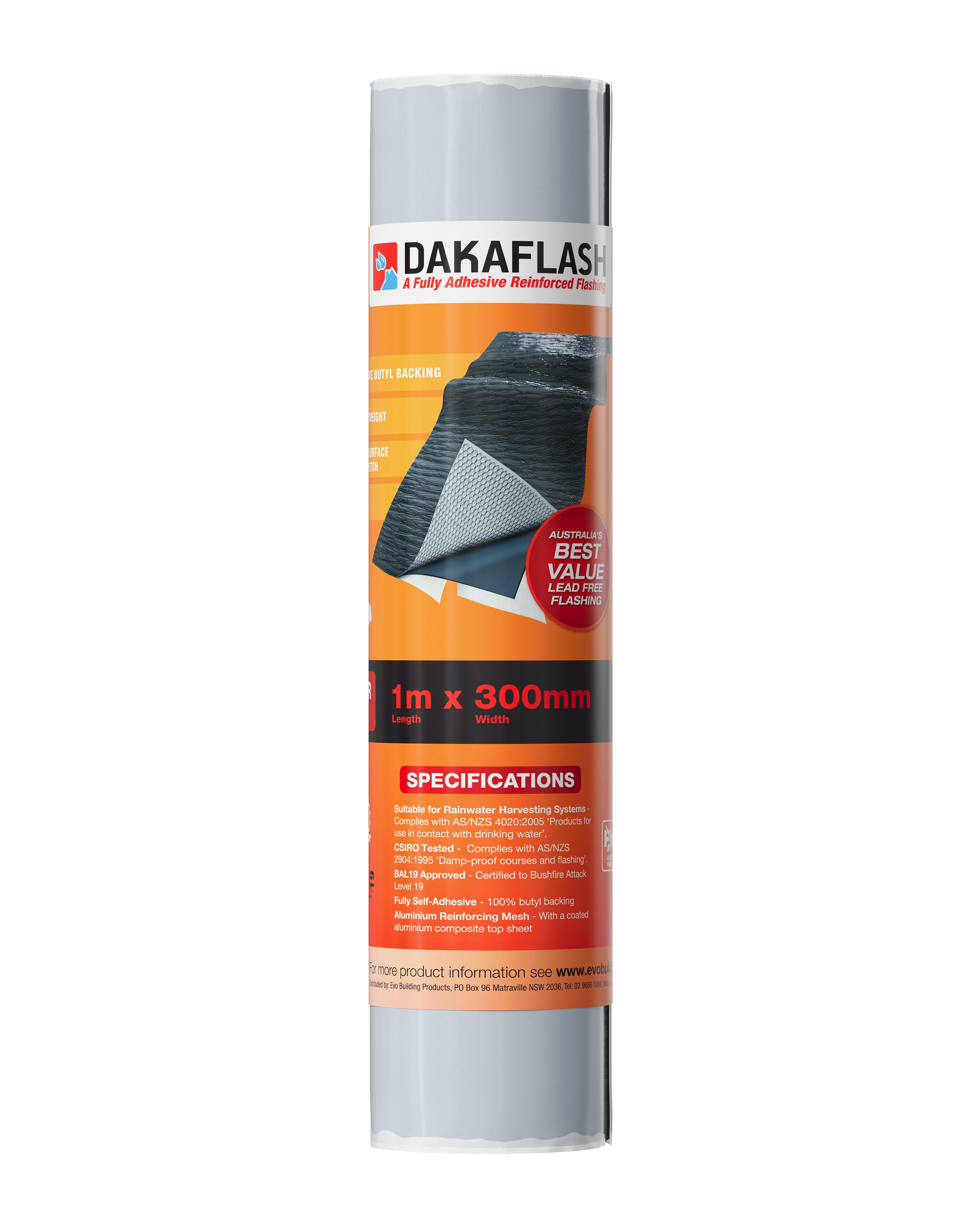 Dakaflash - A Fully Adhesive Reinforced Flashing