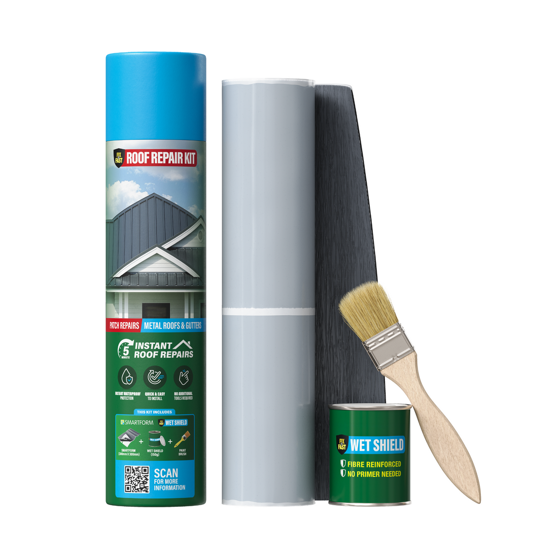 Fix-It-Fast Roof Repair Kit for Metal Roofs & Gutters